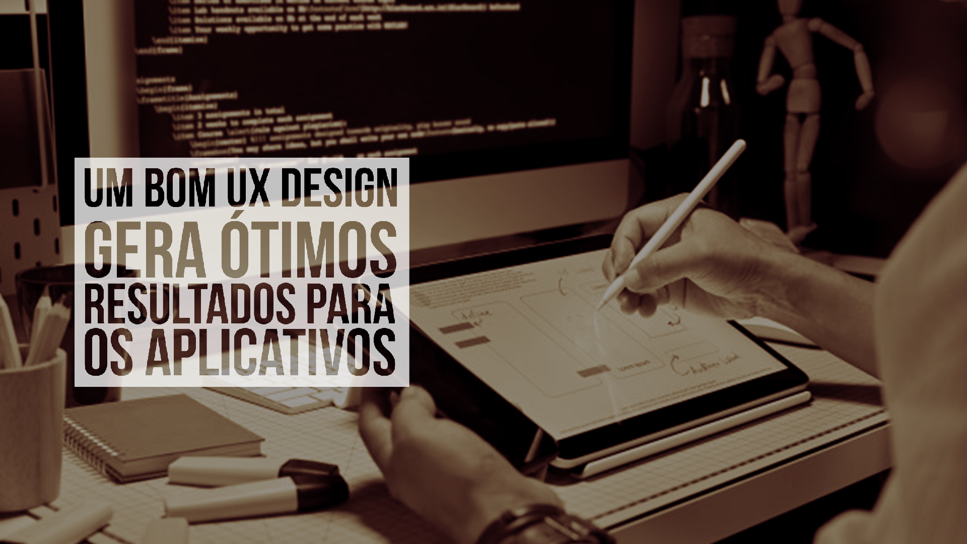 A UX, do inglês user experience, é o resultado do processo (digital ou físico) de criação de produtos úteis e agradáveis de manusear.